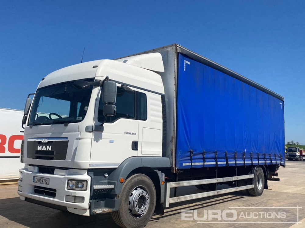 2012 MAN TGM 18.250 - Kamion me tendë: foto 1 2012 MAN TGM 18.250 - Kamion me tendë: foto 1