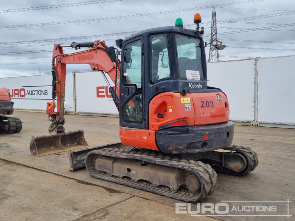 2013 Kubota U55-4 - Miniekskavator: foto 3 2013 Kubota U55-4 - Miniekskavator: foto 3
