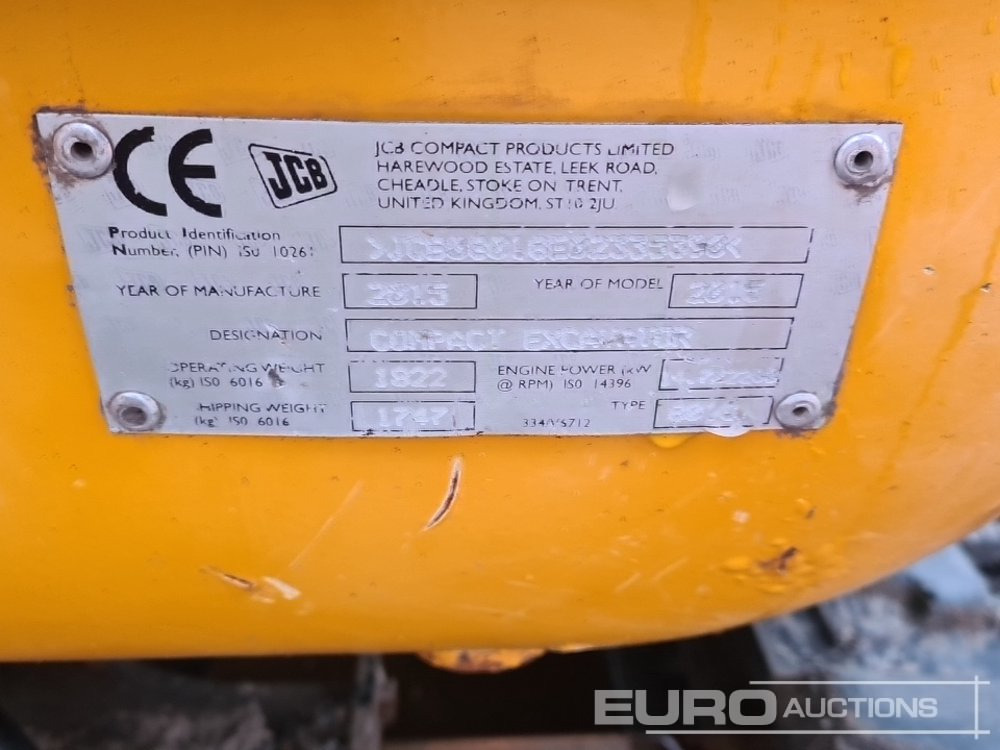 Miniekskavator 2015 JCB 8018CTS: foto 36 Miniekskavator 2015 JCB 8018CTS: foto 36