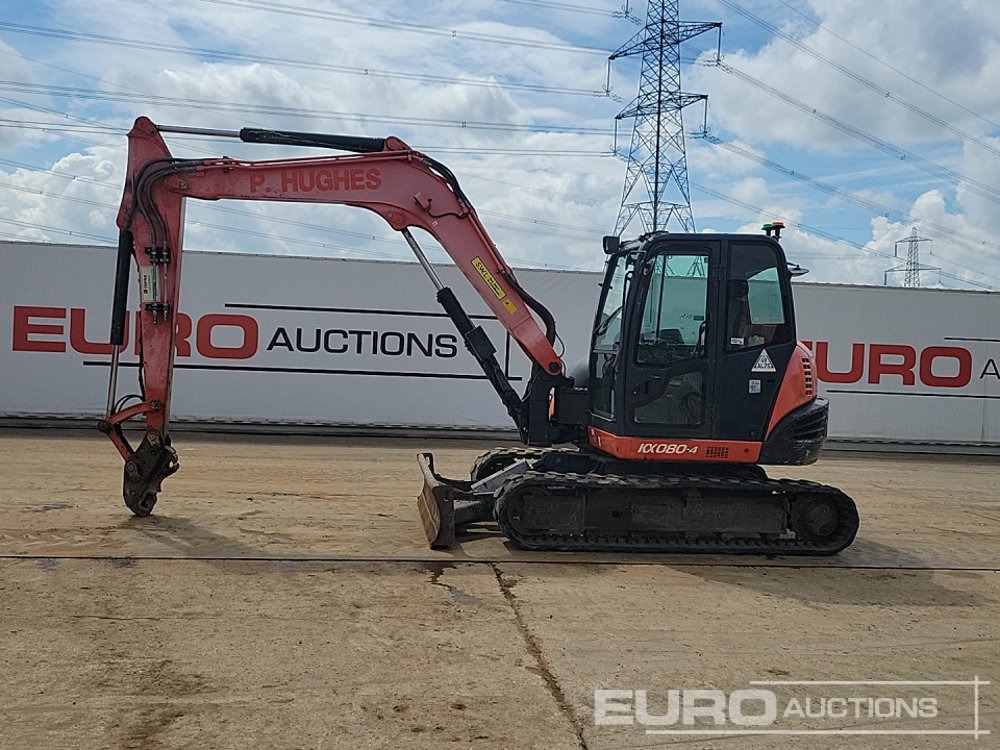 2015 Kubota KX080-4 - Miniekskavator: foto 2 2015 Kubota KX080-4 - Miniekskavator: foto 2
