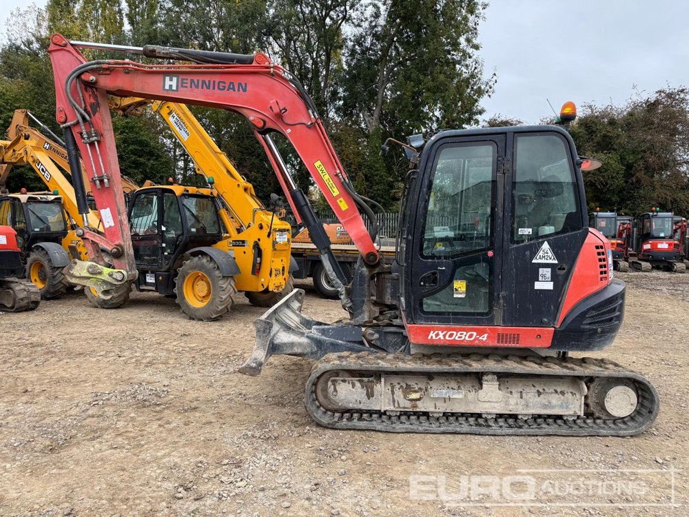 2015 Kubota KX080-4 - Miniekskavator: foto 1 2015 Kubota KX080-4 - Miniekskavator: foto 1