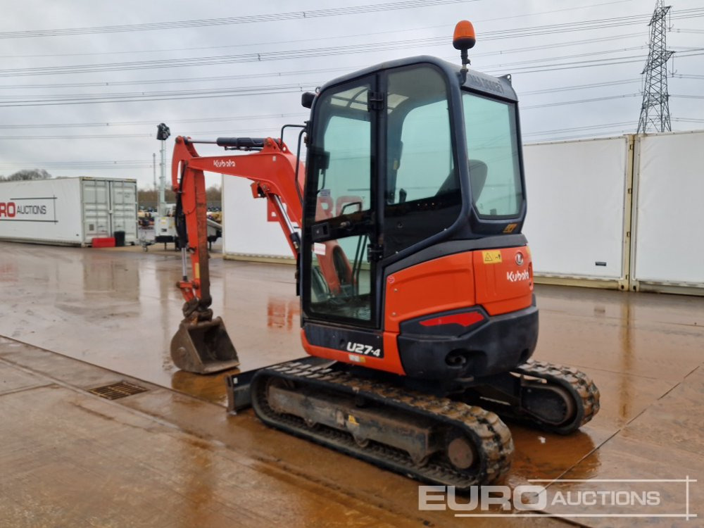 2015 Kubota U27-4 - Miniekskavator: foto 3 2015 Kubota U27-4 - Miniekskavator: foto 3