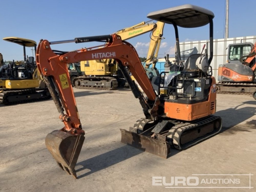 2016 Hitachi ZX17U-5A - Miniekskavator: foto 1 2016 Hitachi ZX17U-5A - Miniekskavator: foto 1