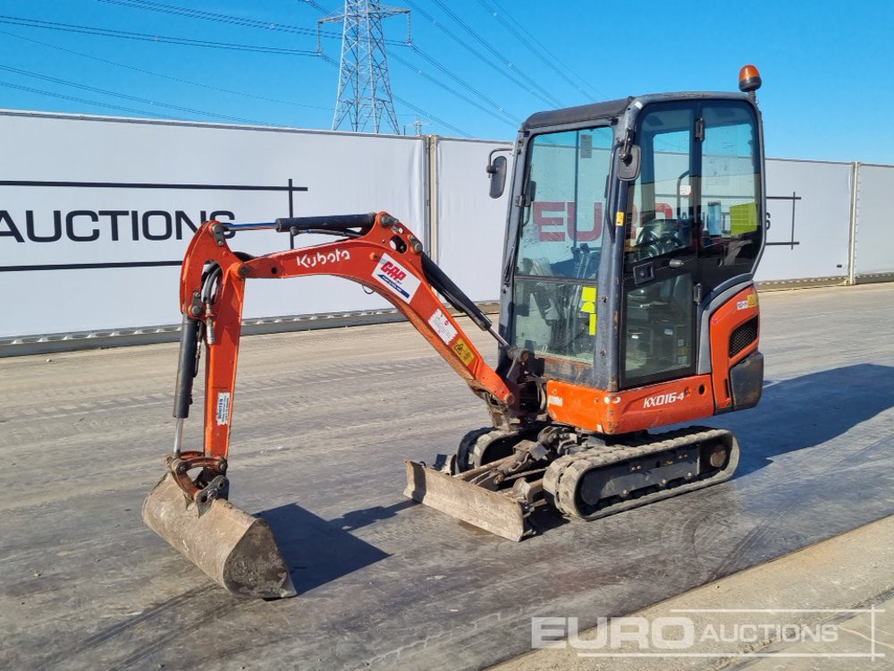 2016 Kubota KX016-4 - Miniekskavator: foto 1 2016 Kubota KX016-4 - Miniekskavator: foto 1