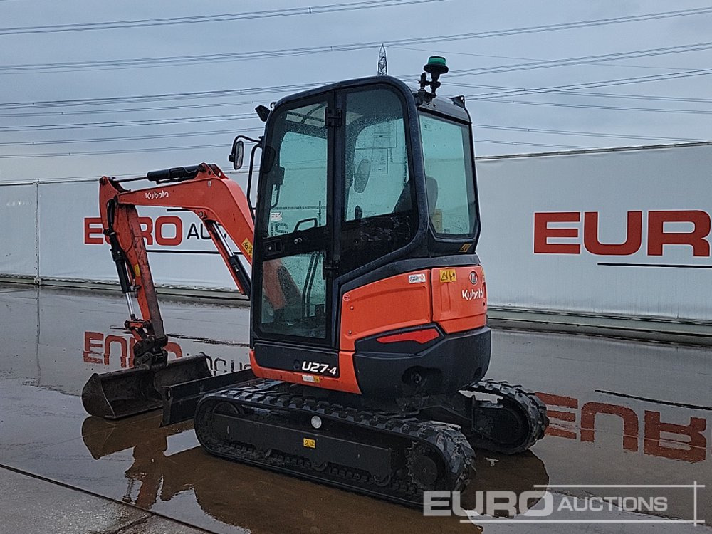 2016 Kubota U27-4 - Miniekskavator: foto 3 2016 Kubota U27-4 - Miniekskavator: foto 3
