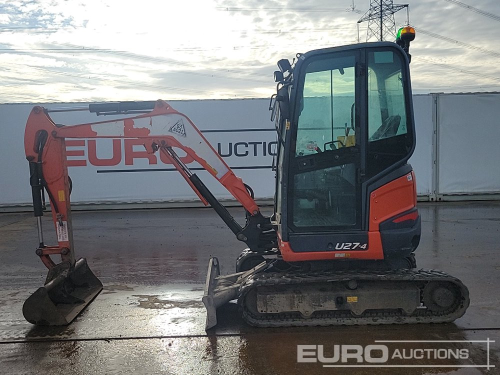 2016 Kubota U27-4 - Miniekskavator: foto 2 2016 Kubota U27-4 - Miniekskavator: foto 2