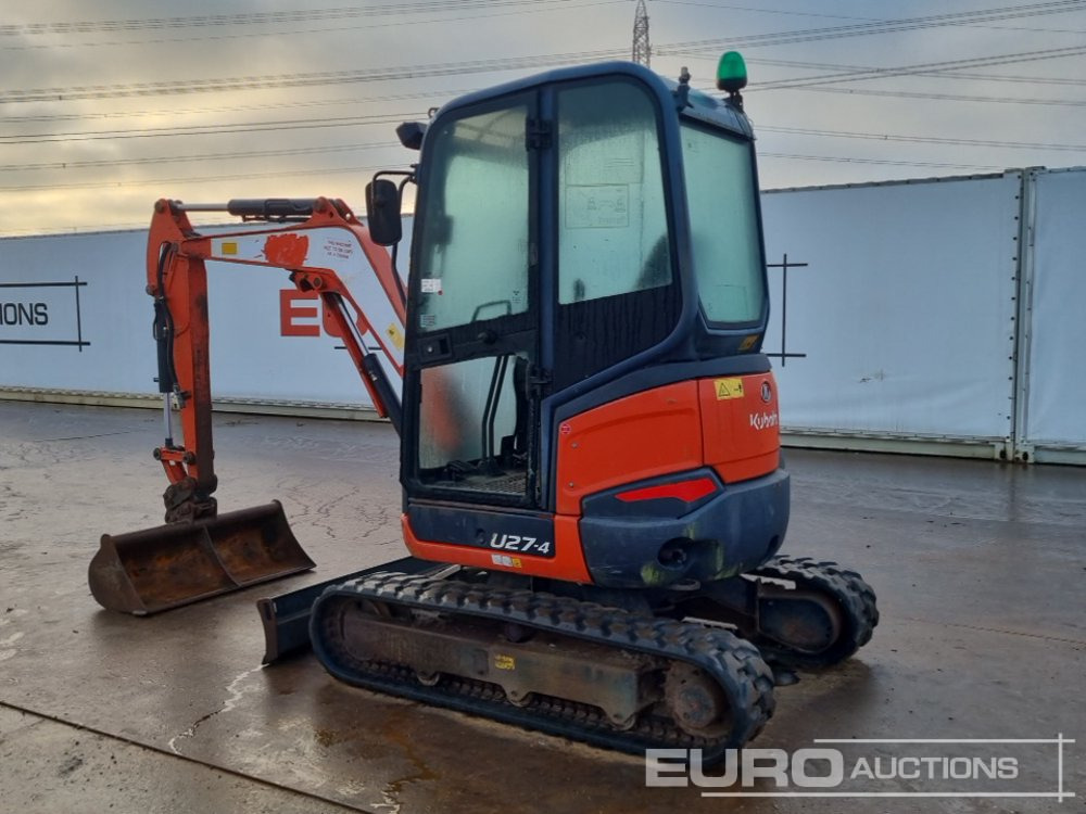 2016 Kubota U27-4 - Miniekskavator: foto 3 2016 Kubota U27-4 - Miniekskavator: foto 3