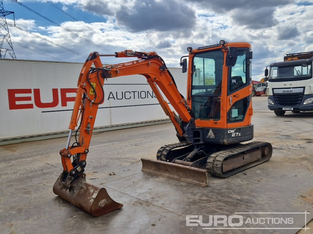 2017 Doosan DX27Z - Miniekskavator: foto 1 2017 Doosan DX27Z - Miniekskavator: foto 1