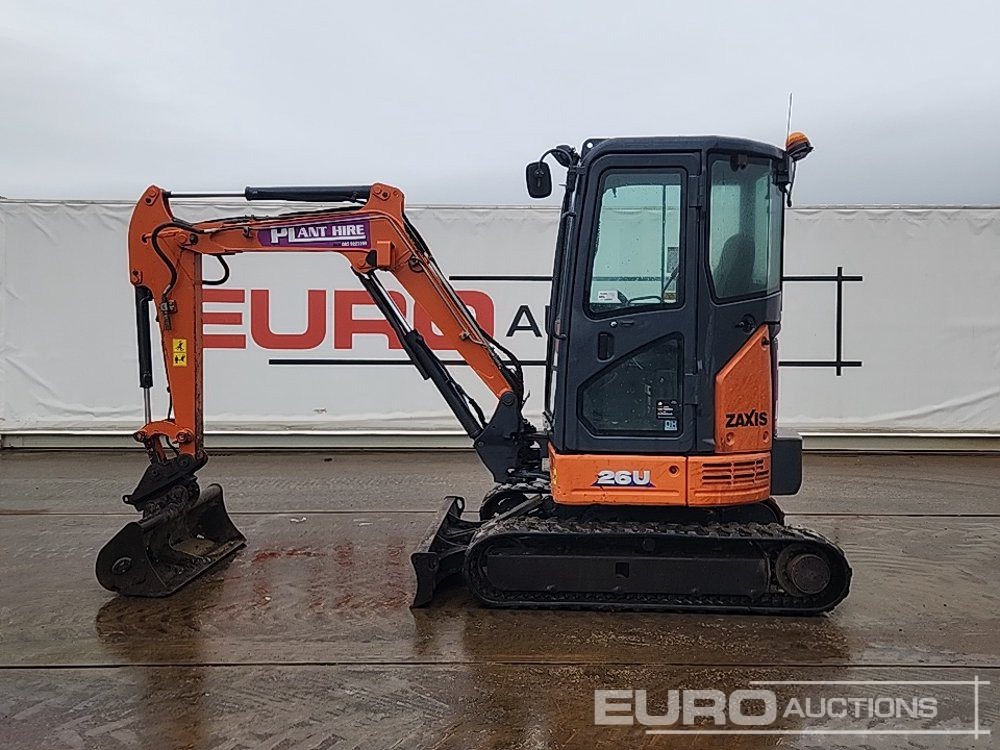 2018 Hitachi ZX26U-5A CR - Miniekskavator: foto 2 2018 Hitachi ZX26U-5A CR - Miniekskavator: foto 2