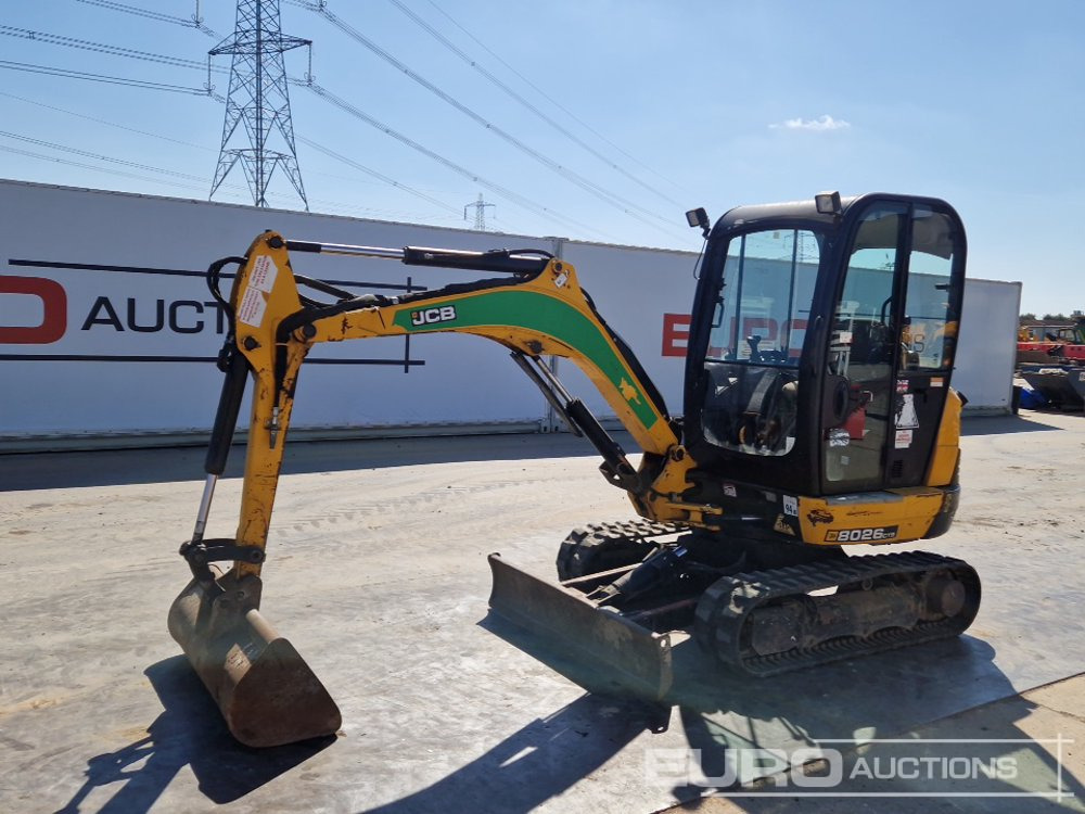 2018 JCB 8026 - Miniekskavator: foto 1 2018 JCB 8026 - Miniekskavator: foto 1