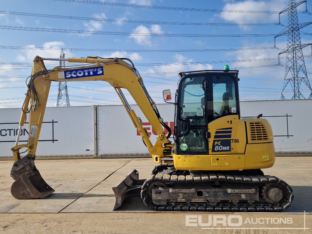 2018 Komatsu PC80MR-5 - Miniekskavator: foto 2 2018 Komatsu PC80MR-5 - Miniekskavator: foto 2