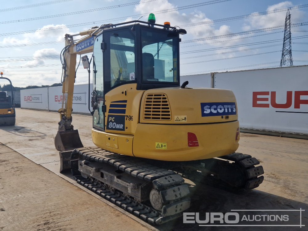 2018 Komatsu PC80MR-5 - Miniekskavator: foto 3 2018 Komatsu PC80MR-5 - Miniekskavator: foto 3