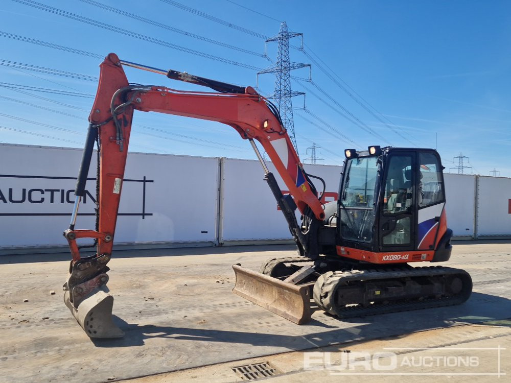 2018 Kubota KX080-4A - Miniekskavator: foto 1 2018 Kubota KX080-4A - Miniekskavator: foto 1