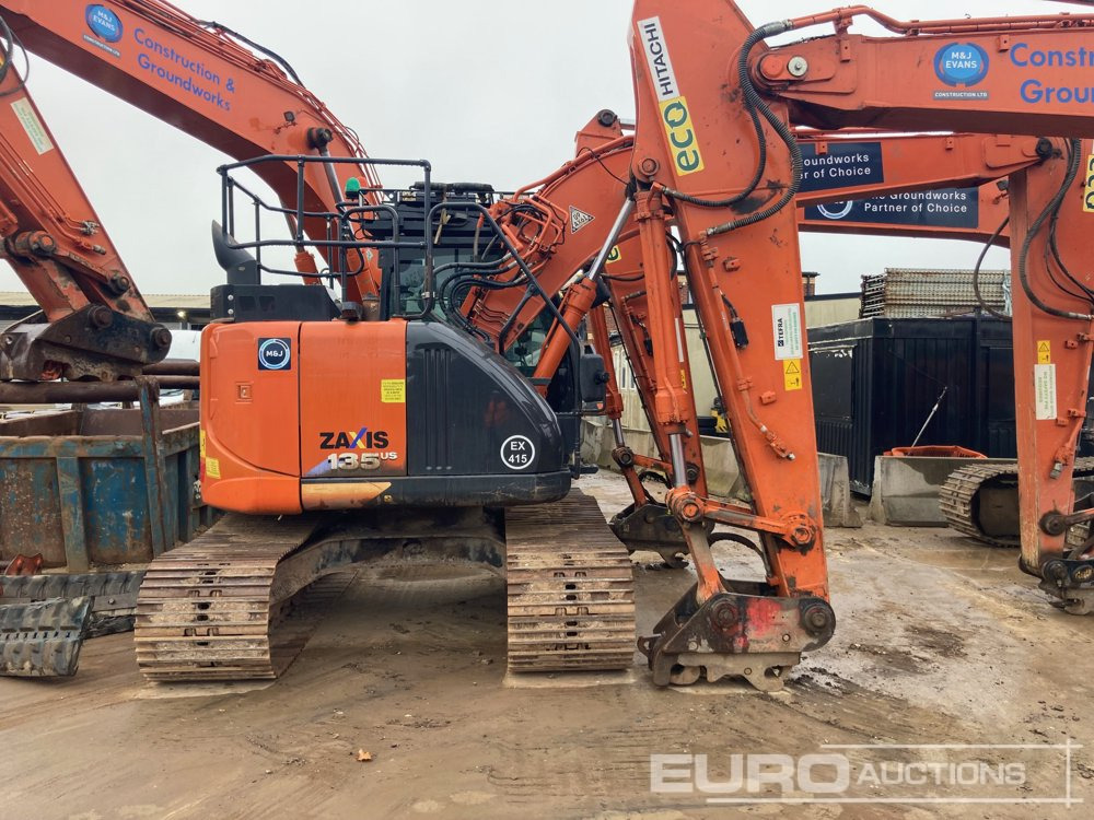 2019 Hitachi ZX135US-6 - Ekskavator me zinxhirë: foto 1 2019 Hitachi ZX135US-6 - Ekskavator me zinxhirë: foto 1