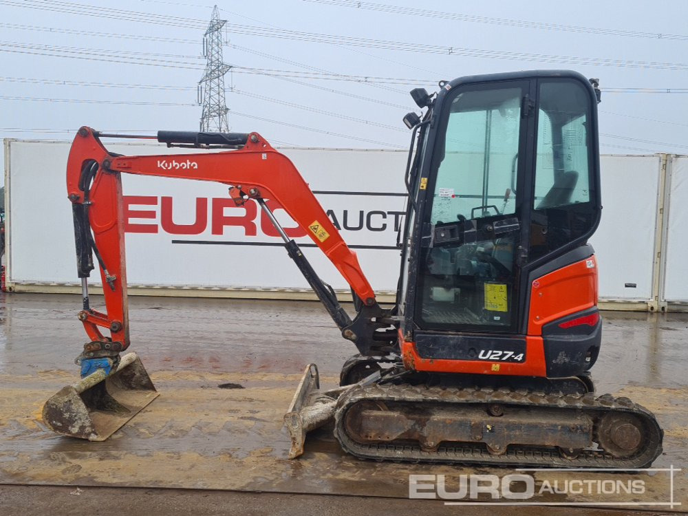 2019 Kubota U27-4 - Miniekskavator: foto 2 2019 Kubota U27-4 - Miniekskavator: foto 2