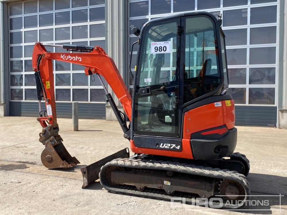 2020 Kubota U27-4 - Miniekskavator: foto 3 2020 Kubota U27-4 - Miniekskavator: foto 3