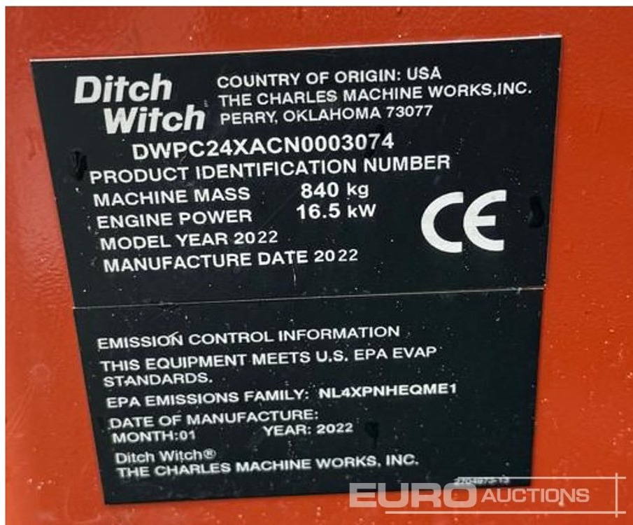2022 Ditch Witch C24X - Hapës kanalesh: foto 5 2022 Ditch Witch C24X - Hapës kanalesh: foto 5
