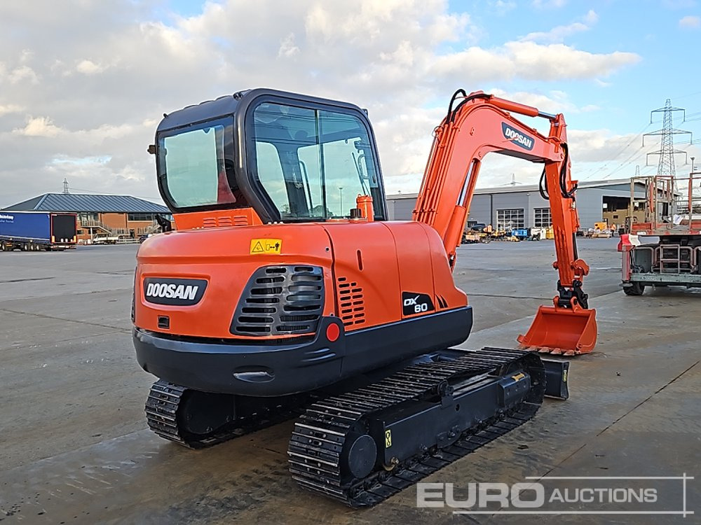 2022 Doosan DX60 - Miniekskavator: foto 5 2022 Doosan DX60 - Miniekskavator: foto 5