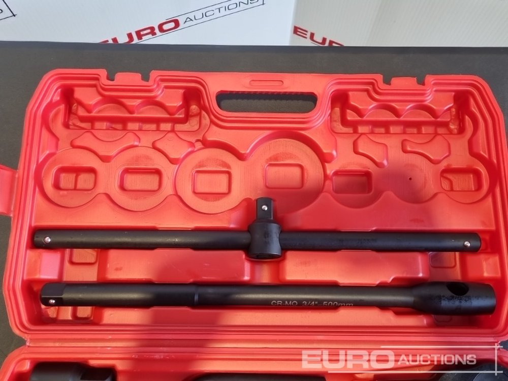 Boss 3/4" 26pc Heavy Duty Pneumatic Socket Set, 4" Connecting Rod, 8" Connecting Rod Quick Ratchet Wrench, 20" Sliding Road, L Handle Sliding Head Extension Bar - Pajisjet e ofiçinës: foto 5 Boss 3/4" 26pc Heavy Duty Pneumatic Socket Set, 4" Connecting Rod, 8" Connecting Rod Quick Ratchet Wrench, 20" Sliding Road, L Handle Sliding Head Extension Bar - Pajisjet e ofiçinës: foto 5
