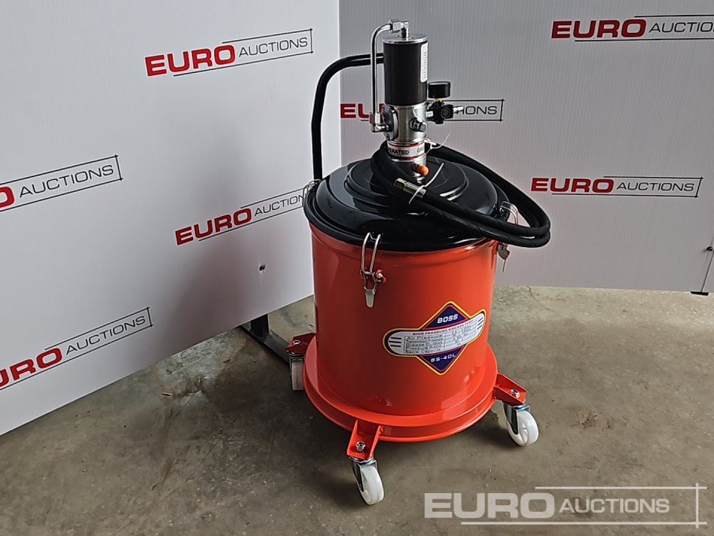 Boss BS-40L 40 Ltr Pneumatic High Pressure Grease Pump - Pajisjet e ofiçinës: foto 1 Boss BS-40L 40 Ltr Pneumatic High Pressure Grease Pump - Pajisjet e ofiçinës: foto 1