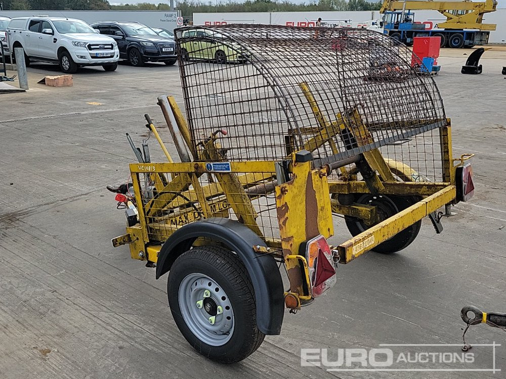 Seb International Single Axle Cable Reel Trailer - Rimorkio kabllore: foto 3 Seb International Single Axle Cable Reel Trailer - Rimorkio kabllore: foto 3