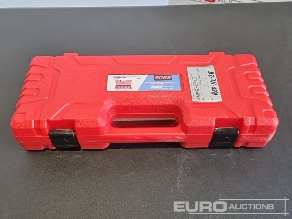 Unused 2025 Boss 1/2" 28pc Pneumatic Short Sleeve Socket Set, 3" Connecting Rod, 5" Connecting Rod Universal Joint, 10" Sliding Rod, 10" Bending Rod Adapter 3/4"-1/2" - Pajisjet e ofiçinës: foto 2 Unused 2025 Boss 1/2" 28pc Pneumatic Short Sleeve Socket Set, 3" Connecting Rod, 5" Connecting Rod Universal Joint, 10" Sliding Rod, 10" Bending Rod Adapter 3/4"-1/2" - Pajisjet e ofiçinës: foto 2