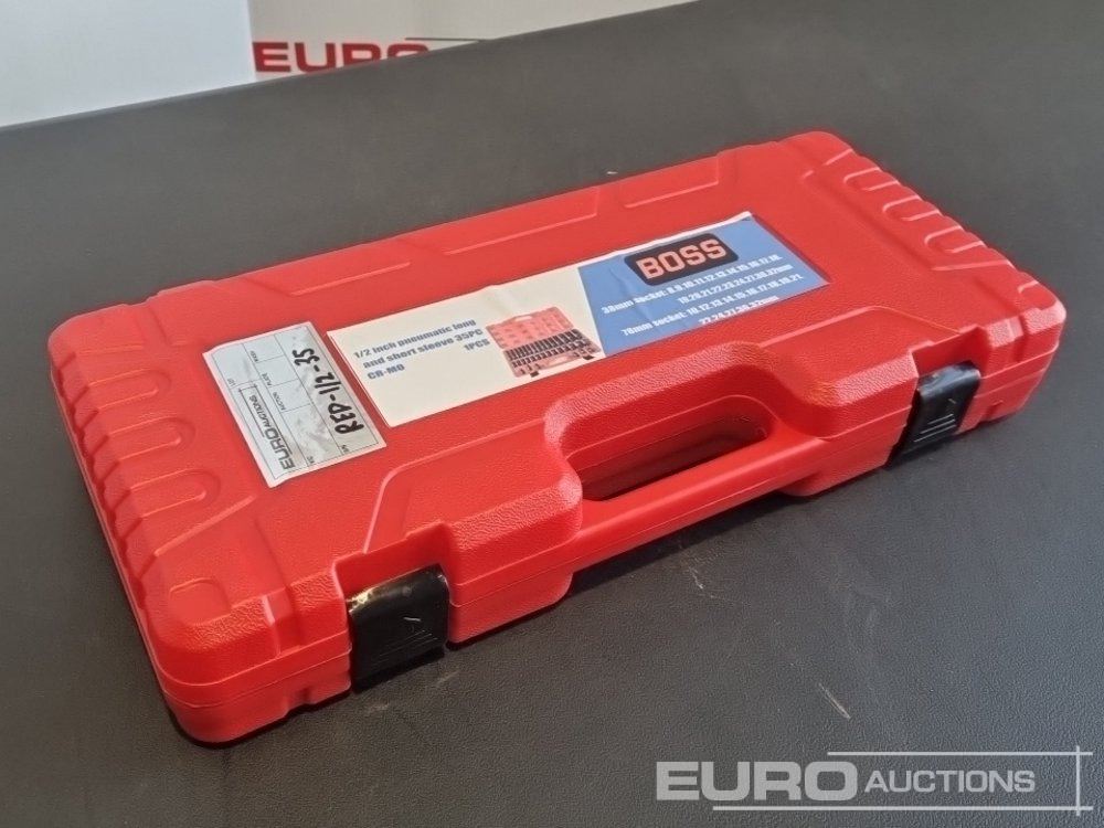 Unused 2025 Boss 1/2" 35pc Pneumatic Long & Short Sleeve Socket Set - Pajisjet e ofiçinës: foto 1 Unused 2025 Boss 1/2" 35pc Pneumatic Long & Short Sleeve Socket Set - Pajisjet e ofiçinës: foto 1