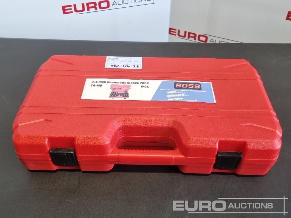 Unused 2025 Boss 3/4" 26pc Heavy Duty Pneumatic Socket Set, 4" Connecting Rod, 8" Connecting Rod Quick Ratchet Wrench, 20" Sliding Road, L Handle Sliding Head Extension Bar - Pajisjet e ofiçinës: foto 2 Unused 2025 Boss 3/4" 26pc Heavy Duty Pneumatic Socket Set, 4" Connecting Rod, 8" Connecting Rod Quick Ratchet Wrench, 20" Sliding Road, L Handle Sliding Head Extension Bar - Pajisjet e ofiçinës: foto 2
