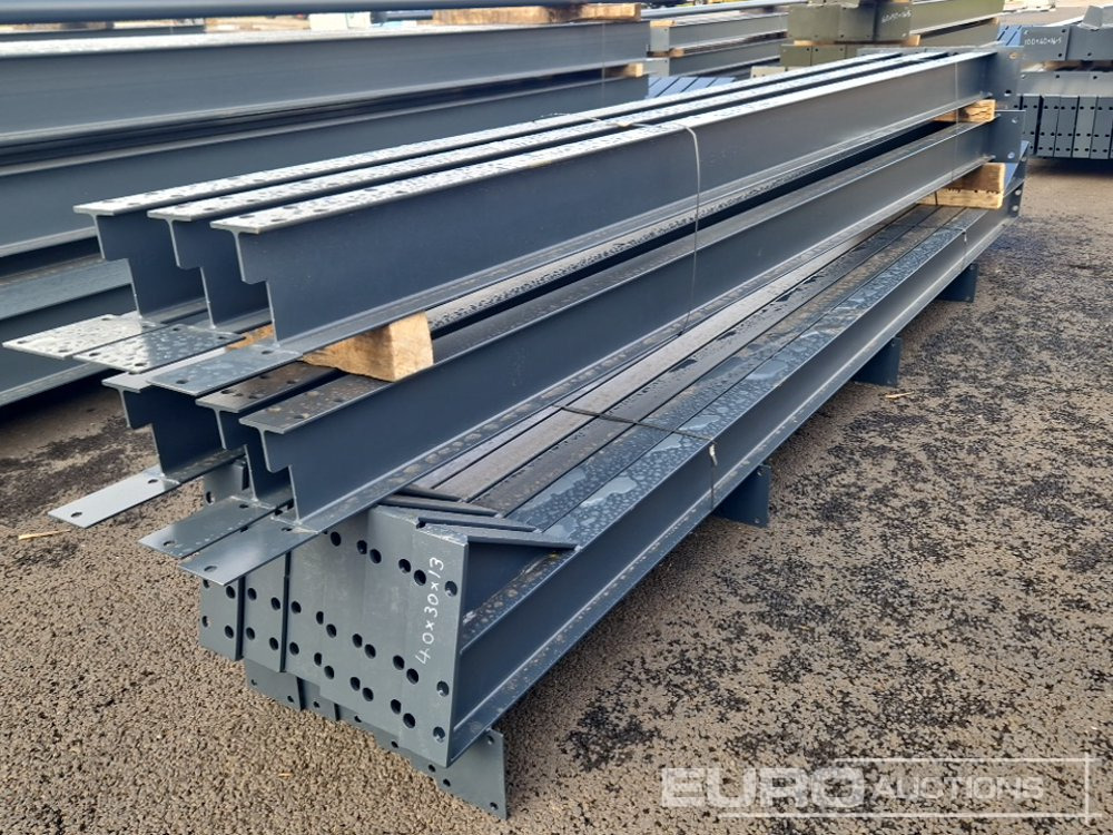 Unused 40’ x 30' x 13’ Steel Frame Building, 12.5 Roof Pitch, Purlin Cleats - Kontejner ndërtimi: foto 3 Unused 40’ x 30' x 13’ Steel Frame Building, 12.5 Roof Pitch, Purlin Cleats - Kontejner ndërtimi: foto 3