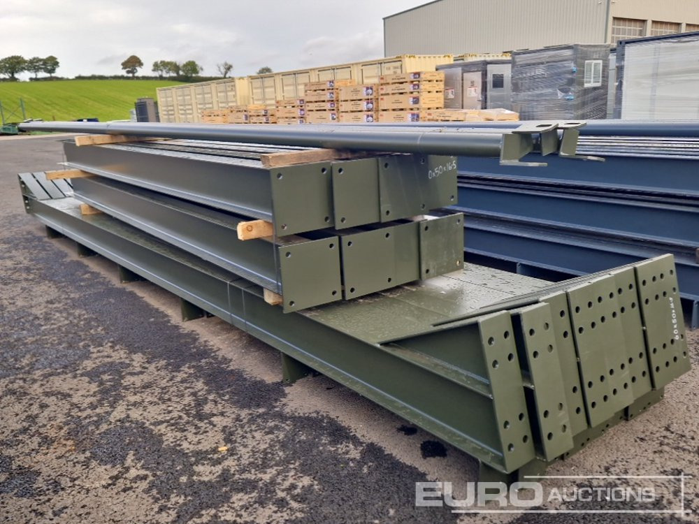 Unused 60' x 50' x 16.5' Steel Frame Building, 12.5 Roof Pitch, Purlin Cleats, Roof Bracing - Kontejner ndërtimi: foto 4 Unused 60' x 50' x 16.5' Steel Frame Building, 12.5 Roof Pitch, Purlin Cleats, Roof Bracing - Kontejner ndërtimi: foto 4