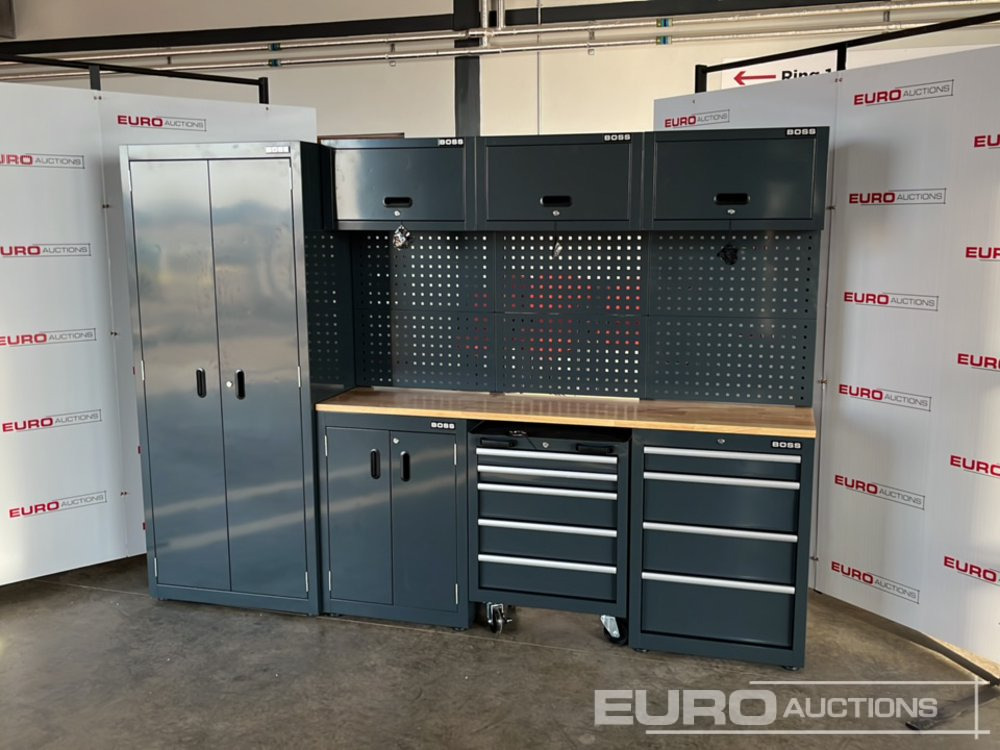 Unused Boss 2.6m 9 Drawer, 5 Cabinet Tool Station - Pajisjet e ofiçinës: foto 1 Unused Boss 2.6m 9 Drawer, 5 Cabinet Tool Station - Pajisjet e ofiçinës: foto 1