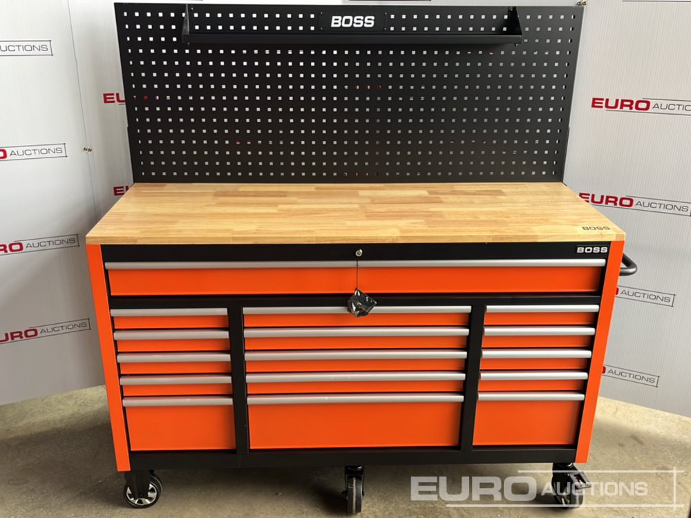 Unused Boss Wheeled Tool Cabinet, 16 Drawers, 492pc Tools - Pajisjet e ofiçinës: foto 2 Unused Boss Wheeled Tool Cabinet, 16 Drawers, 492pc Tools - Pajisjet e ofiçinës: foto 2