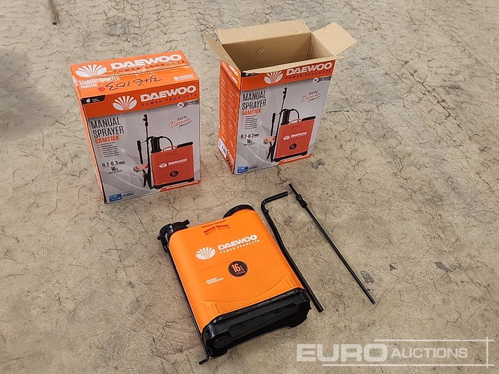 Unused Daewoo DAMS16K 16 Litre Backpack Sprayer (2 of) - Pajisjet e ofiçinës: foto 1 Unused Daewoo DAMS16K 16 Litre Backpack Sprayer (2 of) - Pajisjet e ofiçinës: foto 1