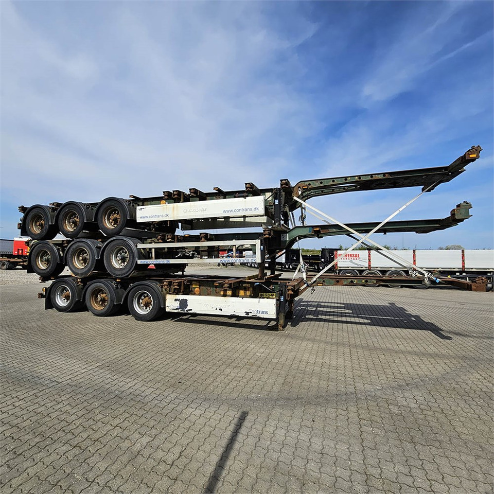 Krone 3 styk - Transportjer kontejnerësh/ Gjysmë rimorkio me karroceri të çmontueshme: foto 1 Krone 3 styk - Transportjer kontejnerësh/ Gjysmë rimorkio me karroceri të çmontueshme: foto 1