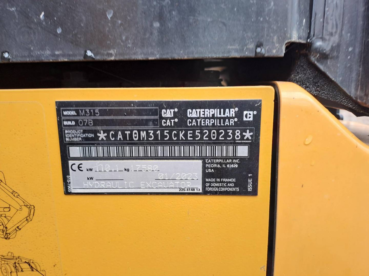 CAT M315 - Ekskavator me goma: foto 5 CAT M315 - Ekskavator me goma: foto 5