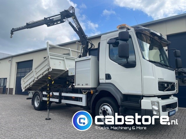 Volvo FL 240 4x2 Euro 5 - Kipper - MKG HLK 45 a2 Autolaadkraan - Bouwjaar 2012 - APK 18-10-2025 - ORIGINAL Km 35.640 !!!! - Good condition !! - Kamion me vinç: foto 1 Volvo FL 240 4x2 Euro 5 - Kipper - MKG HLK 45 a2 Autolaadkraan - Bouwjaar 2012 - APK 18-10-2025 - ORIGINAL Km 35.640 !!!! - Good condition !! - Kamion me vinç: foto 1