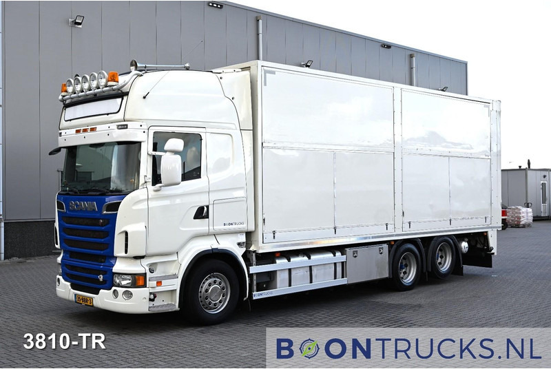 Scania R500 V8 6x2 | EURO5 * FULL AIR * RETARDER * POULTRY * NL TRUCK * APK 05-2026 - Kamion bagëtish: foto 1 Scania R500 V8 6x2 | EURO5 * FULL AIR * RETARDER * POULTRY * NL TRUCK * APK 05-2026 - Kamion bagëtish: foto 1
