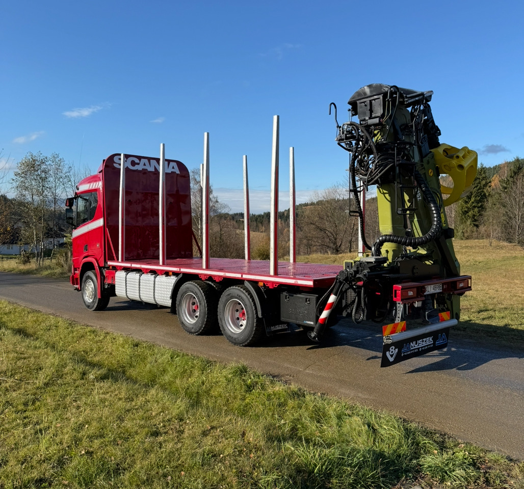 SCANIA R520 XT - Kamion për transport druri, Kamion me vinç: foto 4 SCANIA R520 XT - Kamion për transport druri, Kamion me vinç: foto 4