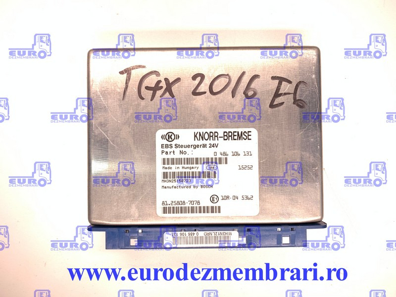 CALCULATOR EBS MAN TGX 81.25808.7078, 0486106131 - ECU për Kamioni: foto 1 CALCULATOR EBS MAN TGX 81.25808.7078, 0486106131 - ECU për Kamioni: foto 1