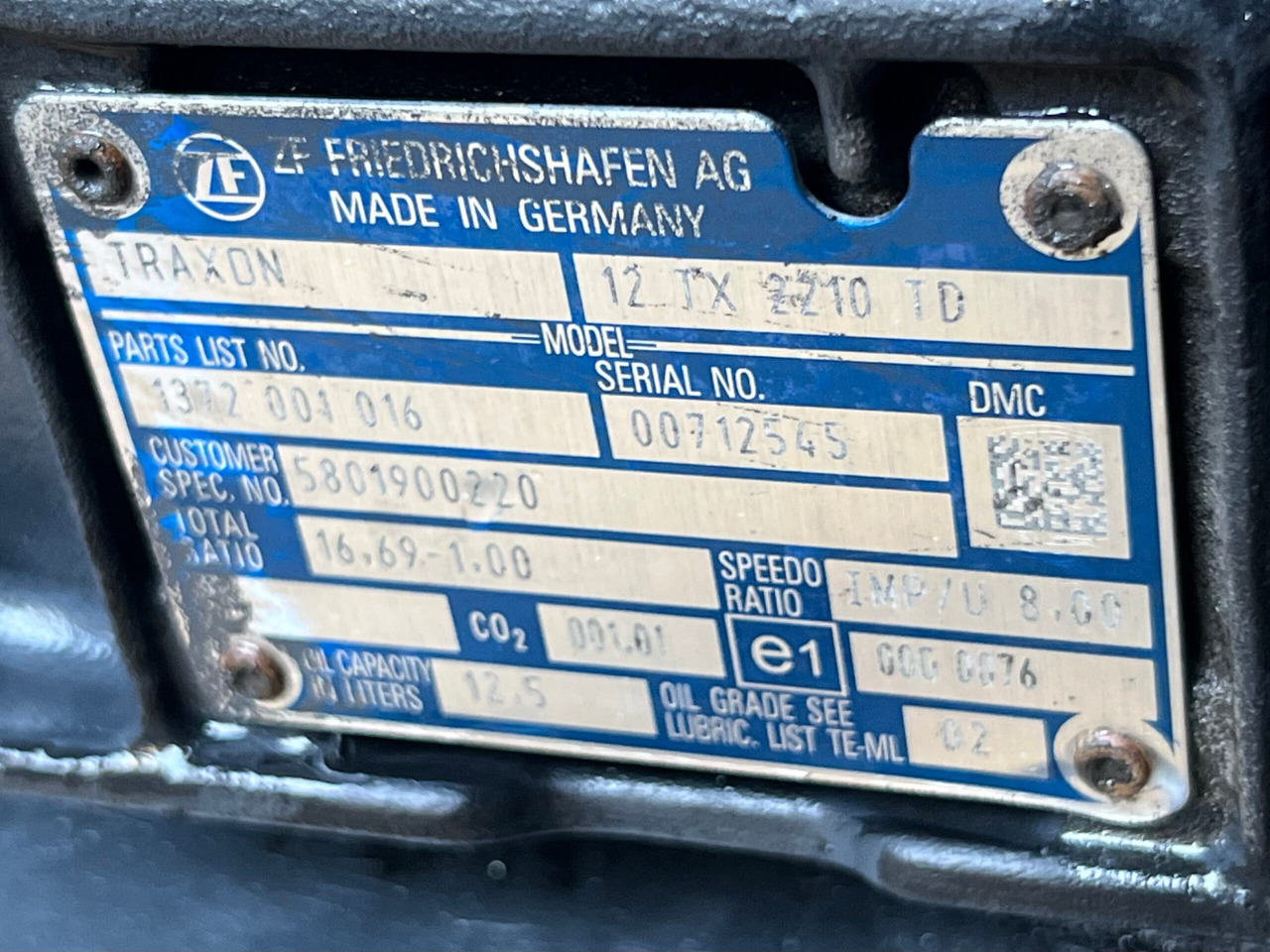 CUTIE DE VITEZE TRAXON FARA INTARDER IVECO 12TX 2210 TD R=16,69-1,00 5801900220 - Kutia e marsheve për Kamioni: foto 3 CUTIE DE VITEZE TRAXON FARA INTARDER IVECO 12TX 2210 TD R=16,69-1,00 5801900220 - Kutia e marsheve për Kamioni: foto 3