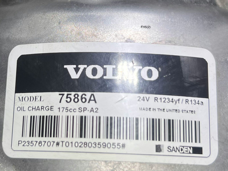 Volvo FH5/Aero - Kompresor A/C: foto 3 Volvo FH5/Aero - Kompresor A/C: foto 3