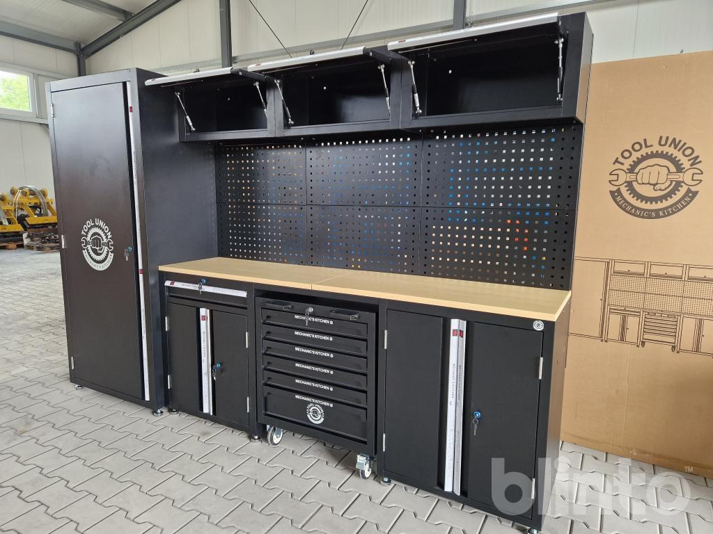 TOOL-UNION Mechanic's-Kitchen Werkbank inkl. Wekzeugwagen und Werkzeug (unbenutzt, Bj. 2025) - Pajisjet e ofiçinës: foto 3 TOOL-UNION Mechanic's-Kitchen Werkbank inkl. Wekzeugwagen und Werkzeug (unbenutzt, Bj. 2025) - Pajisjet e ofiçinës: foto 3