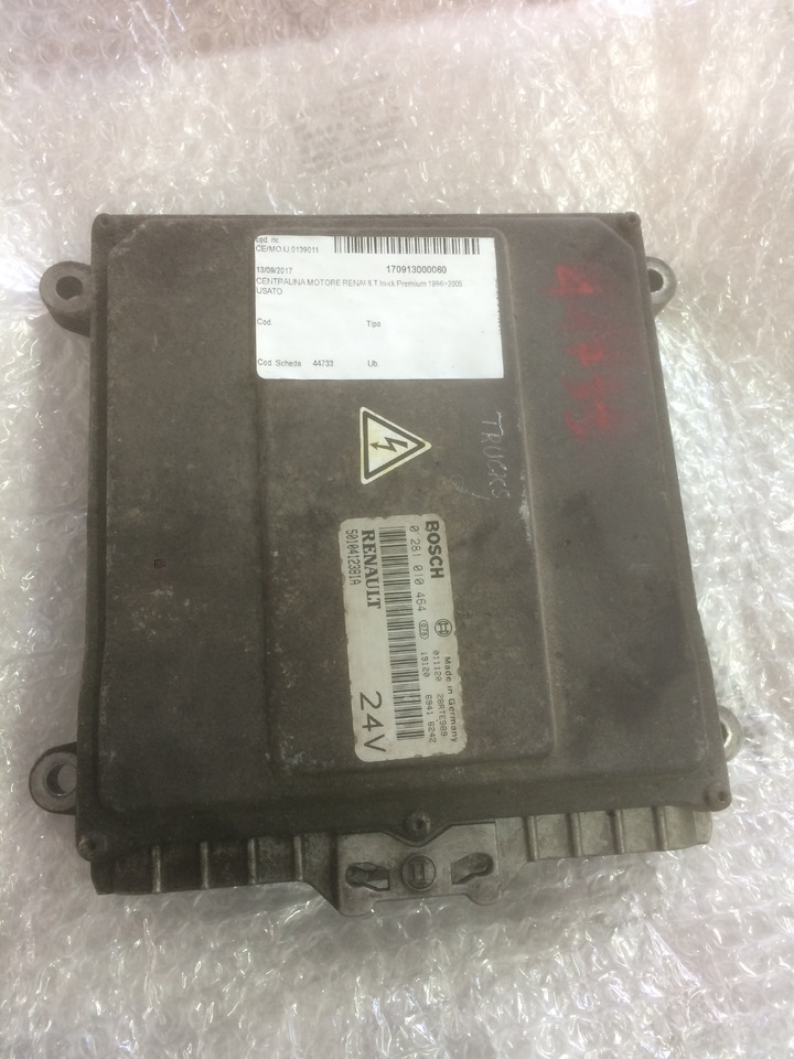 CENTRALINA MOTORE EDC - RENAULT PREMIUM - RIF. RENAULT 5010412381A - RIF. BOSCH 0281010464 - ECU: foto 1 CENTRALINA MOTORE EDC - RENAULT PREMIUM - RIF. RENAULT 5010412381A - RIF. BOSCH 0281010464 - ECU: foto 1