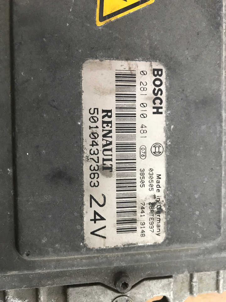 CENTRALINA MOTORE EDC - RIF. RENAULT 5010437363 - RIF. BOSCH 0281010481 - ECU: foto 2 CENTRALINA MOTORE EDC - RIF. RENAULT 5010437363 - RIF. BOSCH 0281010481 - ECU: foto 2