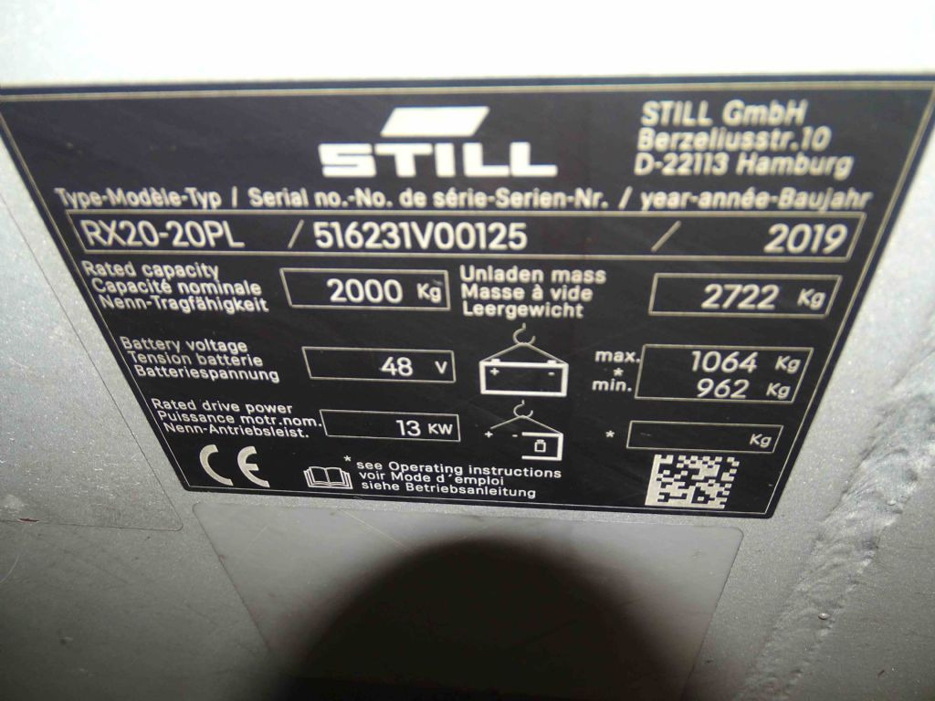 Pirun elektrik STILL RX20-20PL: foto 6