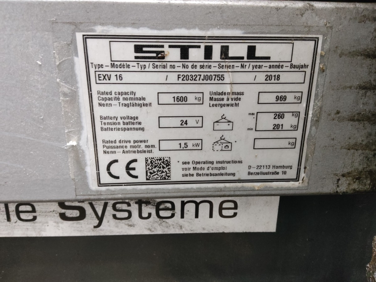 Still EXV16 - Stivosës: foto 5 Still EXV16 - Stivosës: foto 5