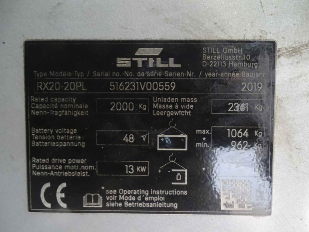 Still RX20-20PL - Pirun ngritës: foto 5 Still RX20-20PL - Pirun ngritës: foto 5