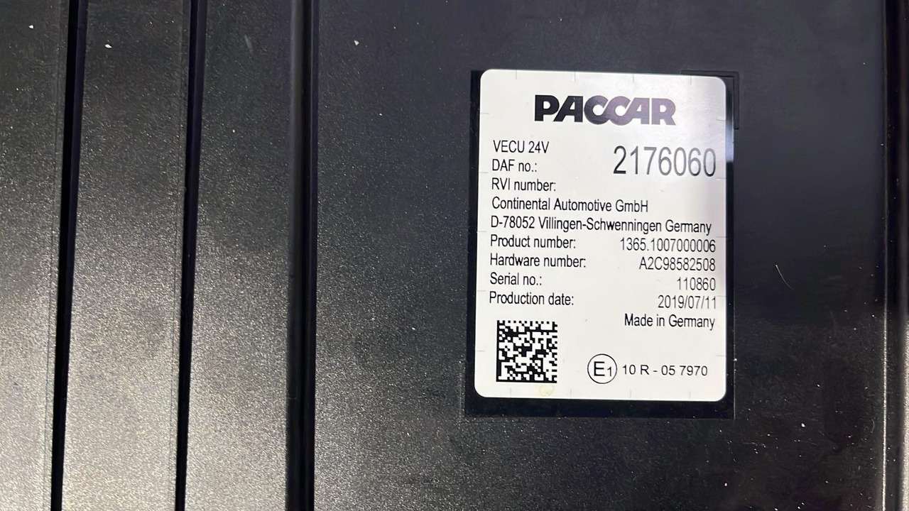 DAF XF CF VECU Control Unit Module 2176060 - ECU: foto 4 DAF XF CF VECU Control Unit Module 2176060 - ECU: foto 4