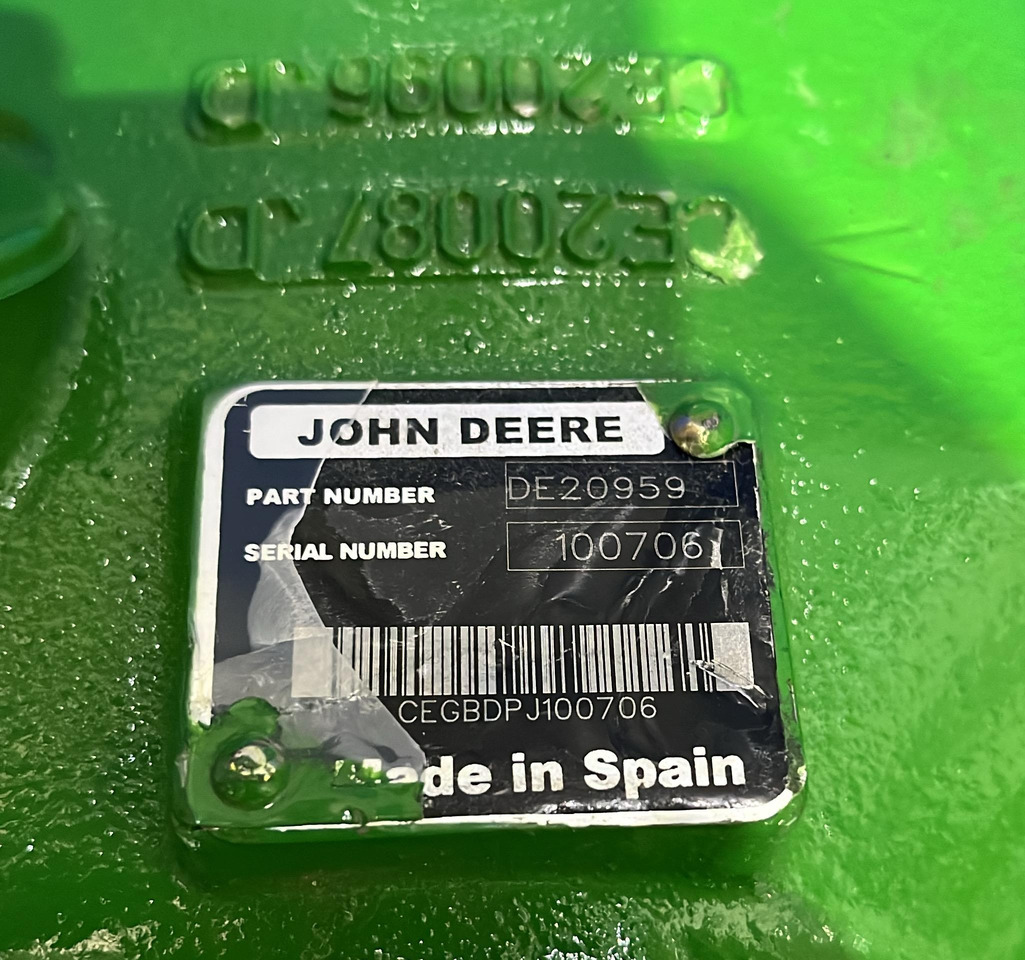 John Deere Gear case Differential DE20959 - Kutia e marsheve dhe pjesë këmbimi për Makineri bujqësore: foto 4 John Deere Gear case Differential DE20959 - Kutia e marsheve dhe pjesë këmbimi për Makineri bujqësore: foto 4