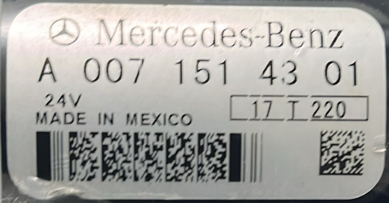 Starter Mercedes Actros MP4 Euro 6 A0071514301 - Motorino për Kamioni: foto 5 Starter Mercedes Actros MP4 Euro 6 A0071514301 - Motorino për Kamioni: foto 5